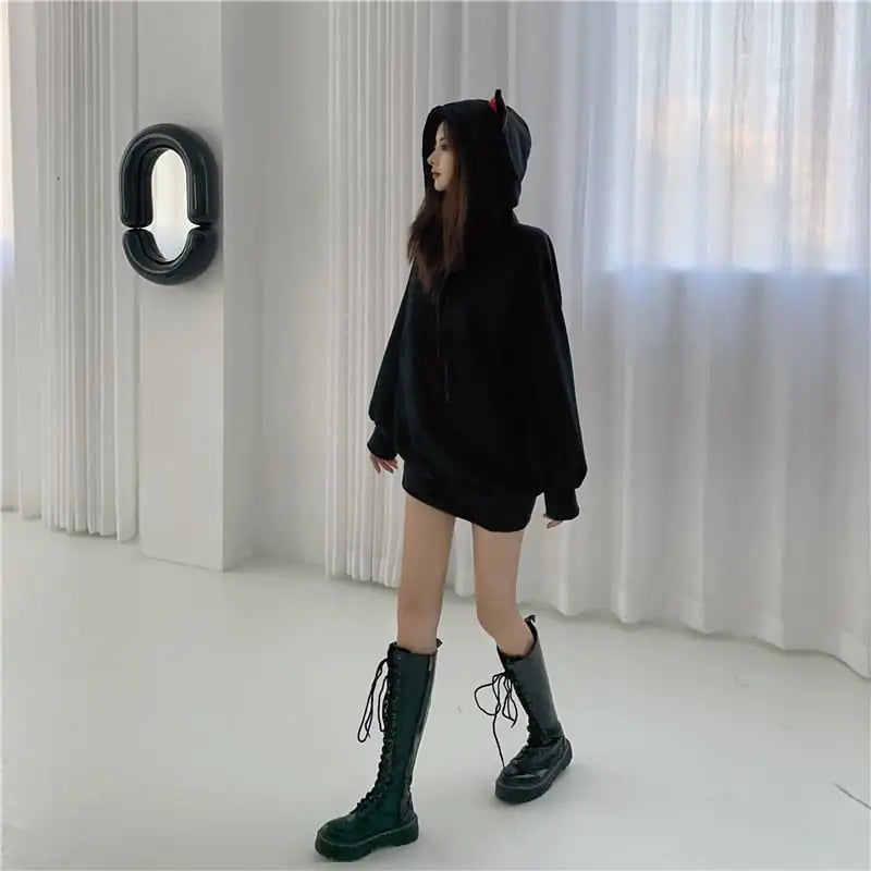 Women's Cat Ear Fleece Hooded Sweatshirt