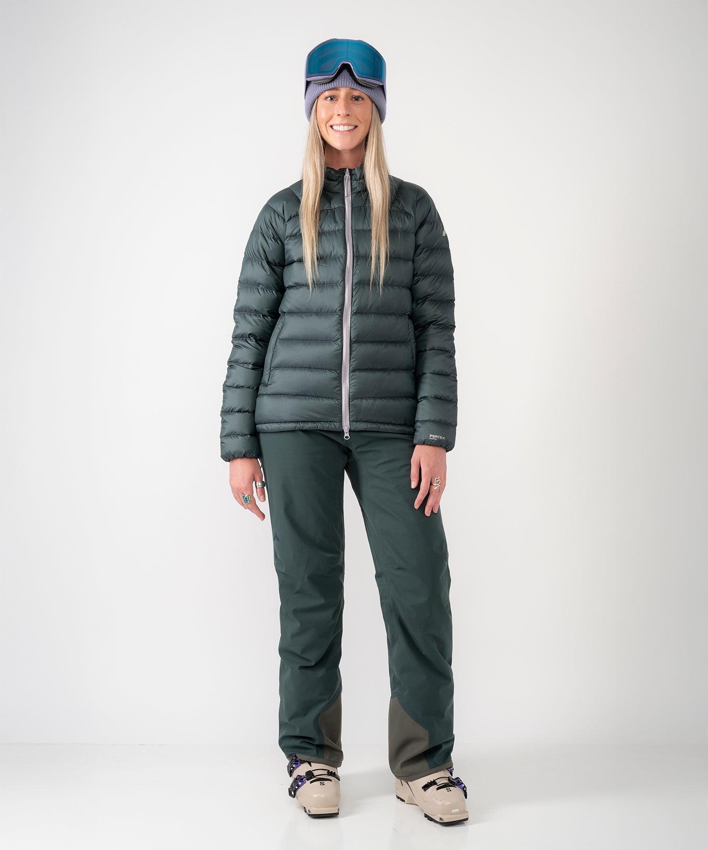 Womens Palisade Down Insulator Jacket in Dark Forest Green - Image 10
