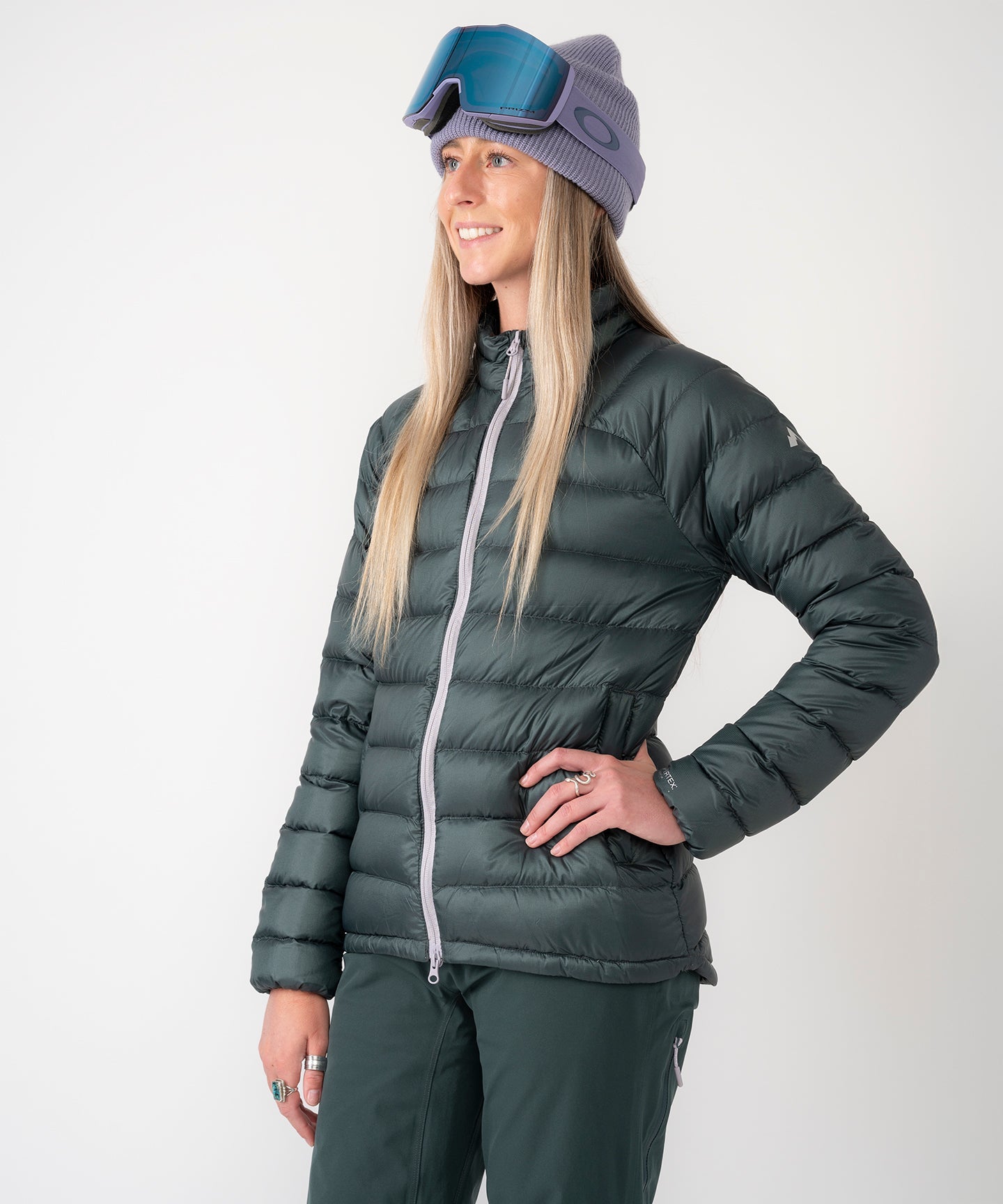 Womens Palisade Down Insulator Jacket in Dark Forest Green - Image 6