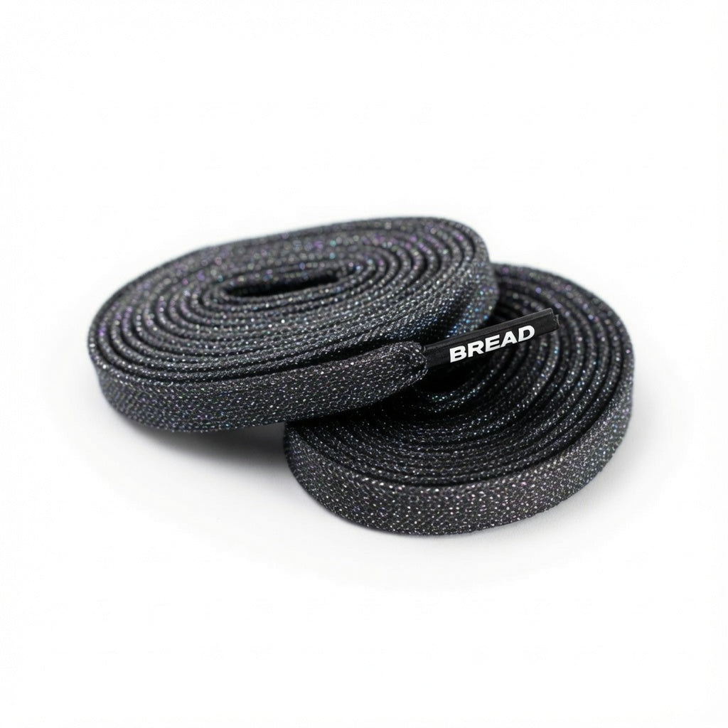 Sparkly Flat Bread Laces