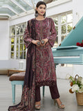 Wine velvet straight kurta with digital print and Resham embroidery, paired with matching trousers and dupatta.