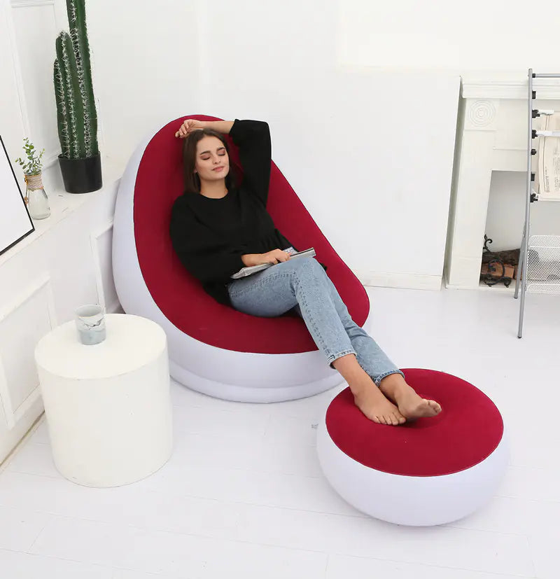 Inflatable Foldable Lounge Chair for Outdoor Use