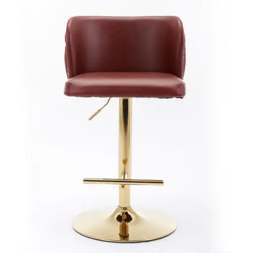 Furniture,Swivel Barstools Adjusatble Seat Height, Modern PU Upholstered Bar Stools With The Whole Back Tufted, For Home Pub And Kitchen Island