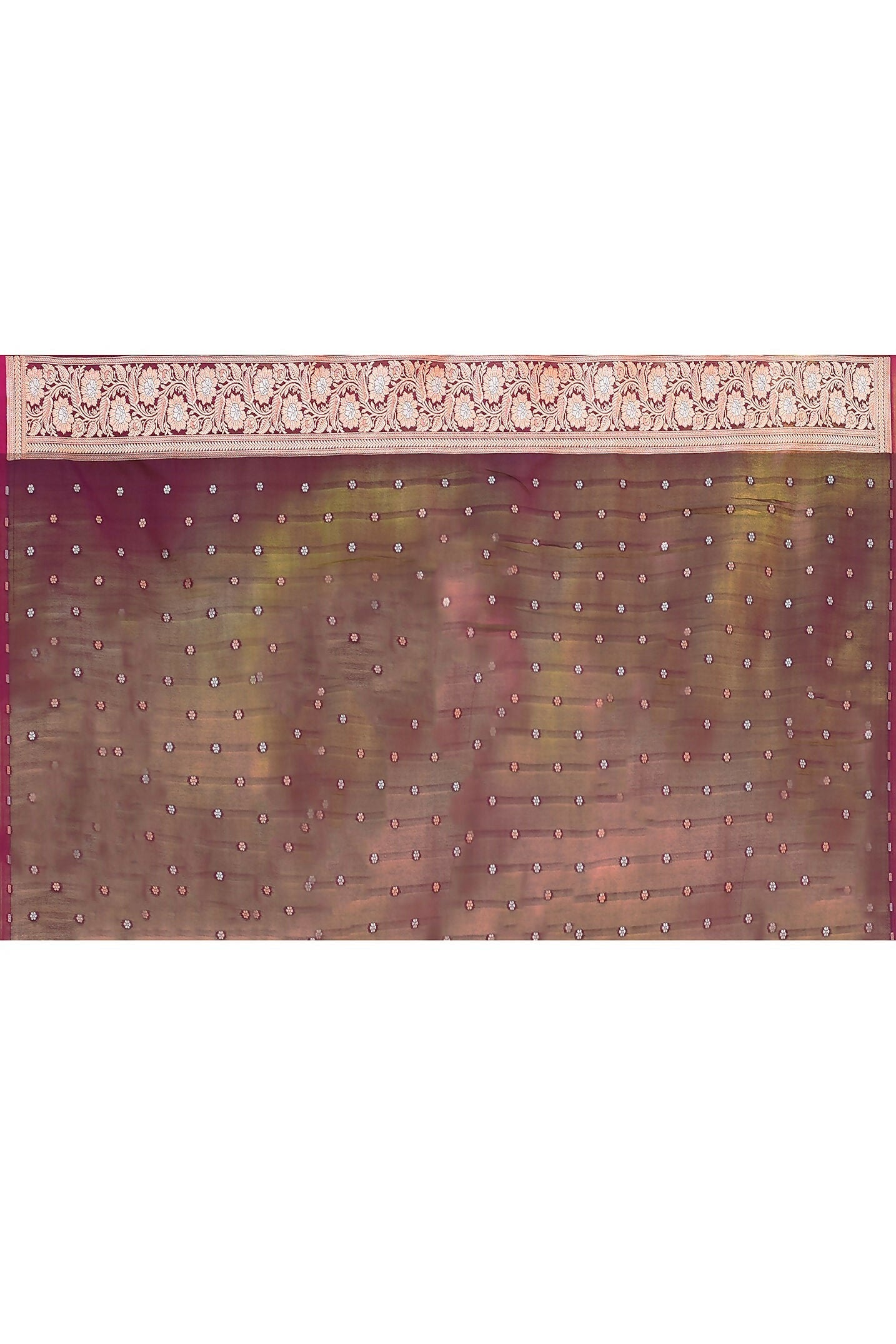 Wine Banarasi Soft Pure Handloom Banarasi Silk Saree