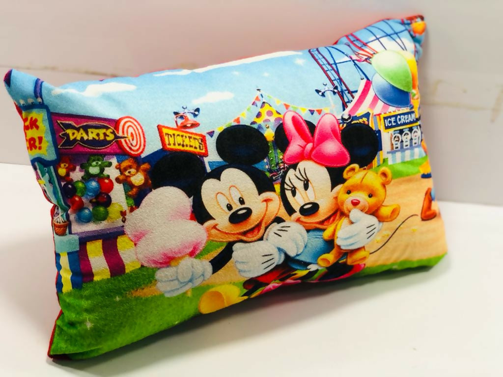 Mickey and Minnie Mouse themed decorative cushion for children