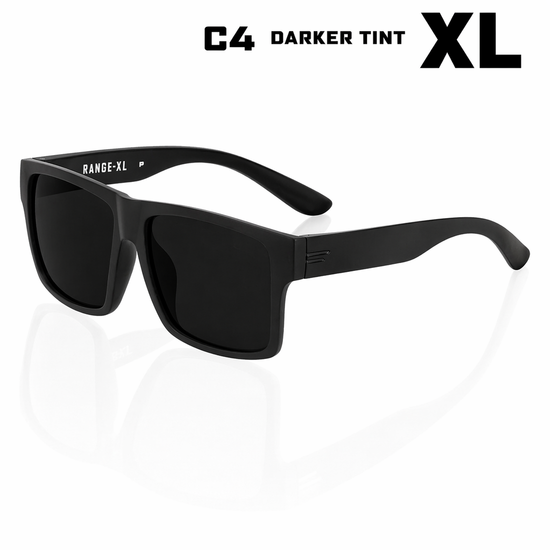 Range XL polarized sunglasses with wide frame design for larger head shapes