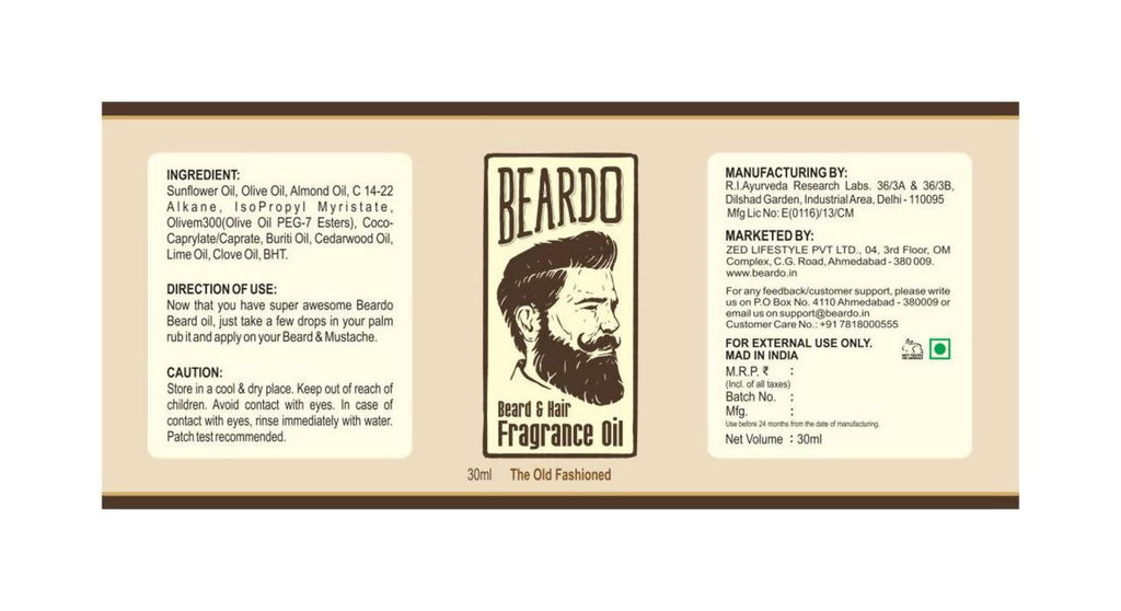 The Old Fashioned Beard Oil and Wash Combo Set for Men
