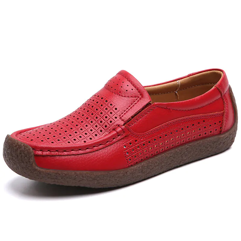Women's Flat Leather Loafers