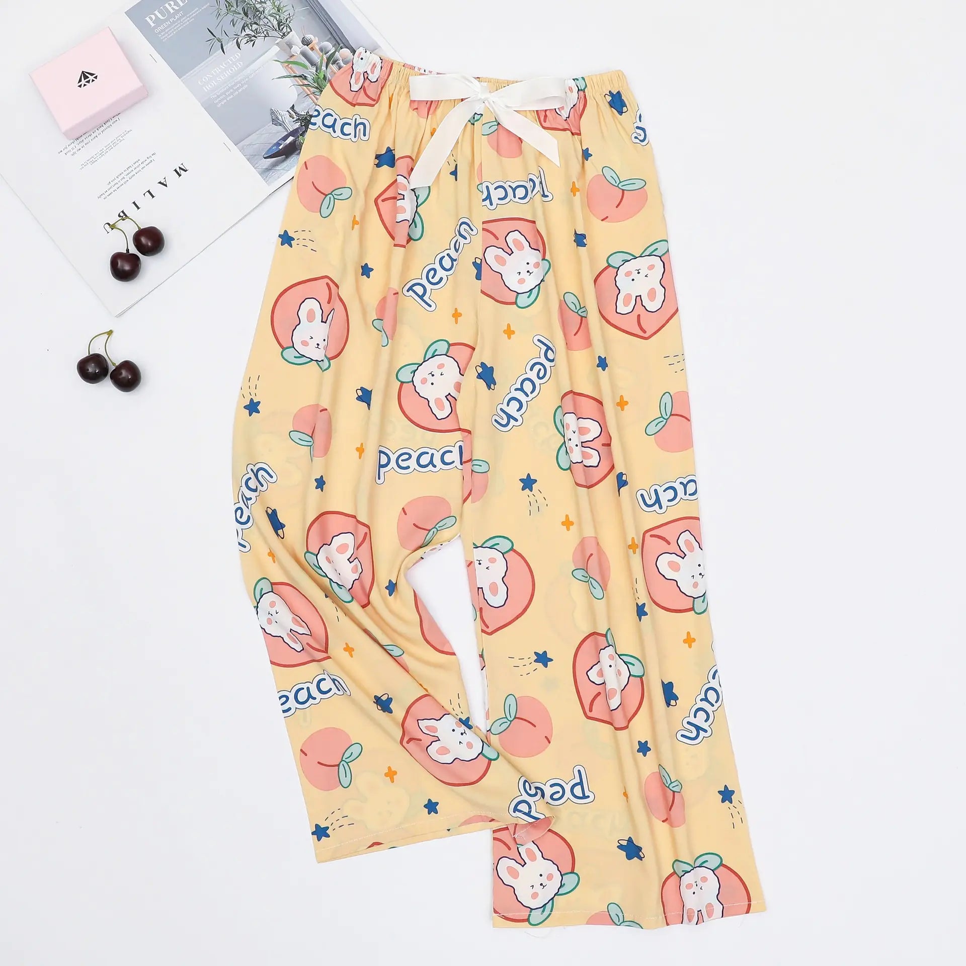Women's Loose Casual Printed Pajama Sleep Pants - Image 17
