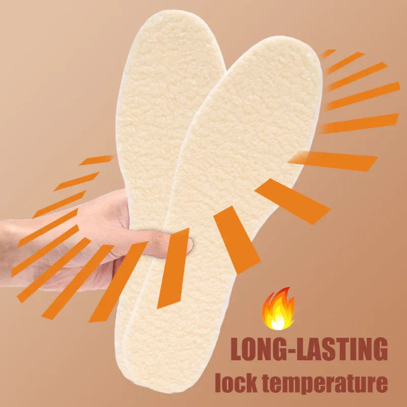 Thickened Plush Heating Insoles for Winter Boots