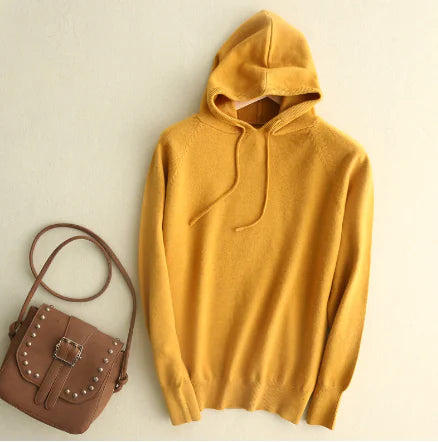 Women's Lightweight Pullover Hooded Knit Sweater - Image 21