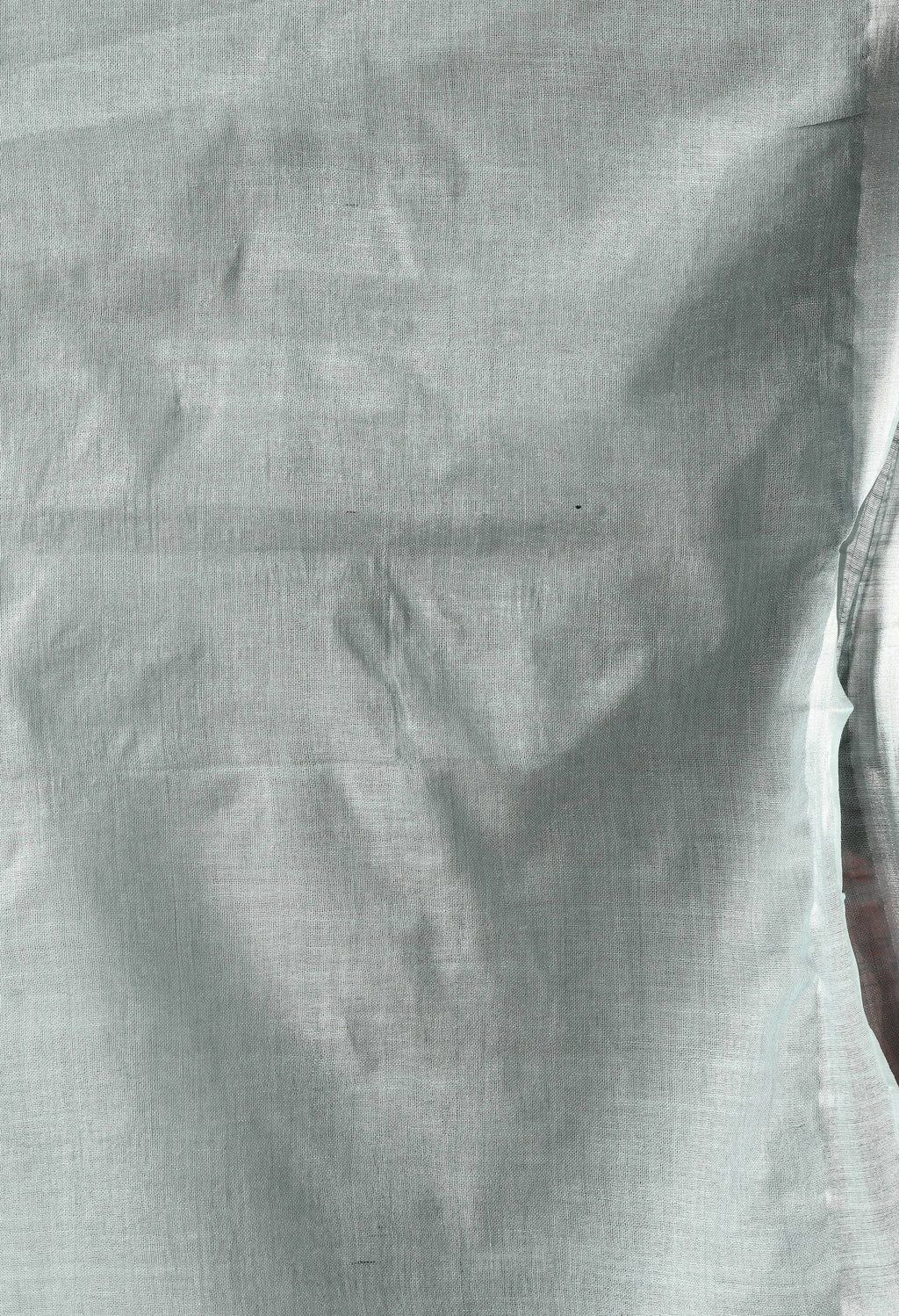 Gray Bhagalpuri Handloom Silk Linen Saree with Unstitched Blouse