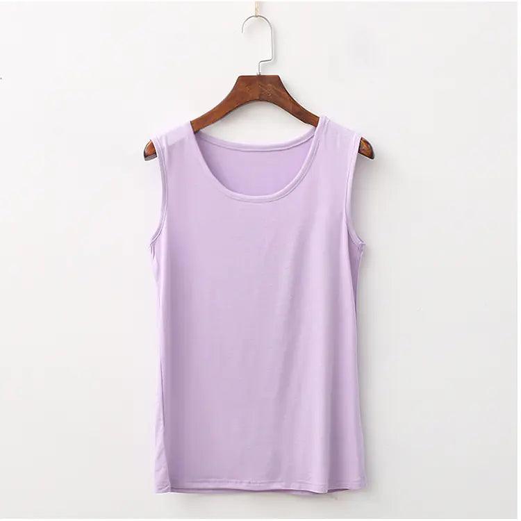 Women's Modal Sleeveless Tank Top Soft Breathable Basic Shell - Image 3