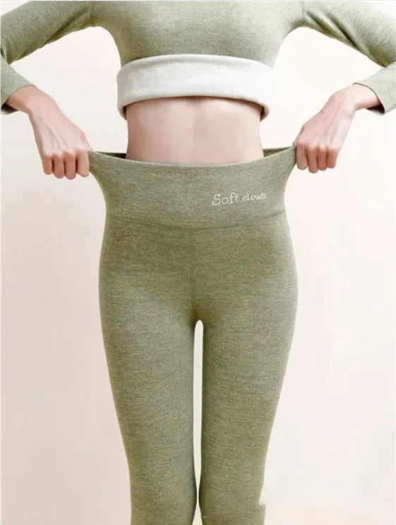 Fleece-lined High Waist Hip Lift Leggings