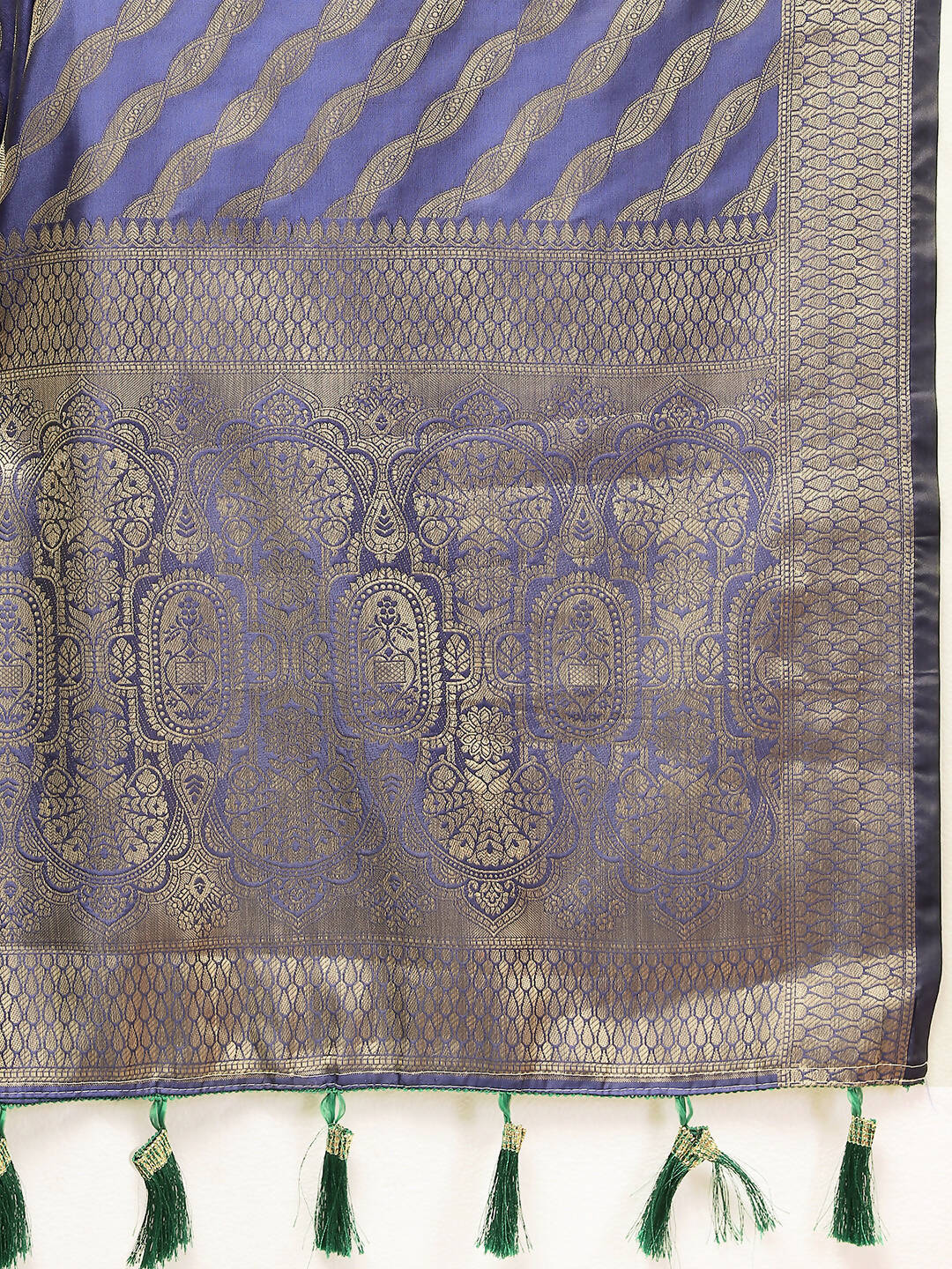 Purple Soft Silk Leheriya Saree with Zari Weaving and Pallu