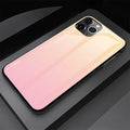 Gradient Tempered Glass Phone Case with Drop Protection