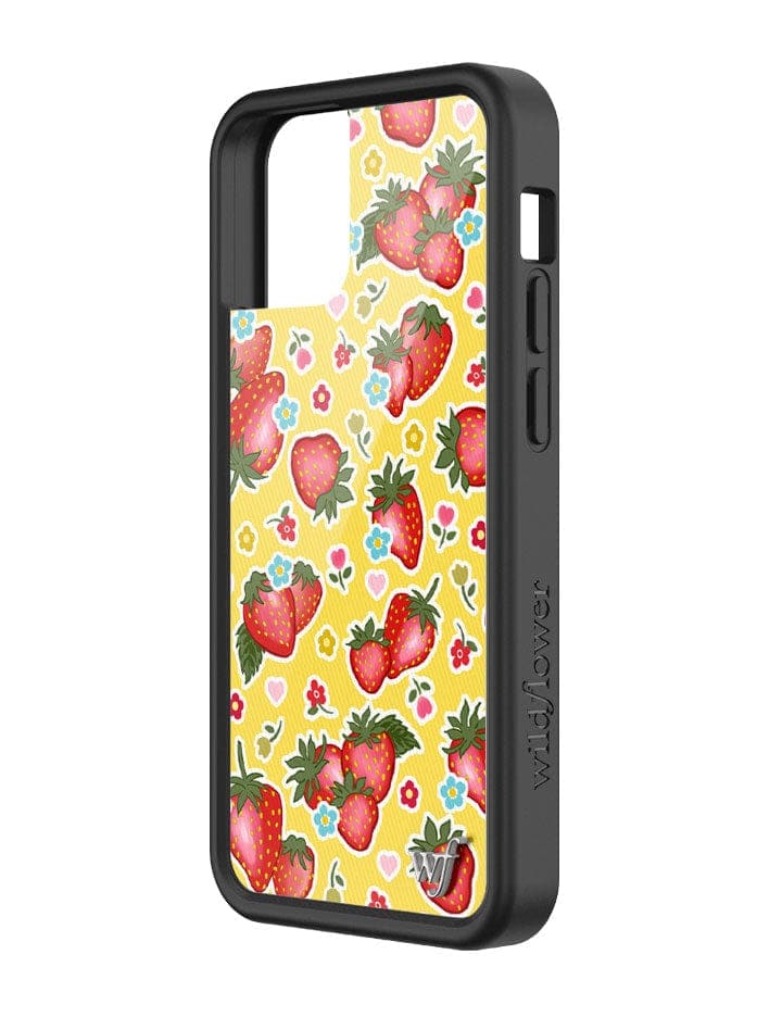 Sweet Berries Strawberry Print iPhone Case with Floral Details - Image 24