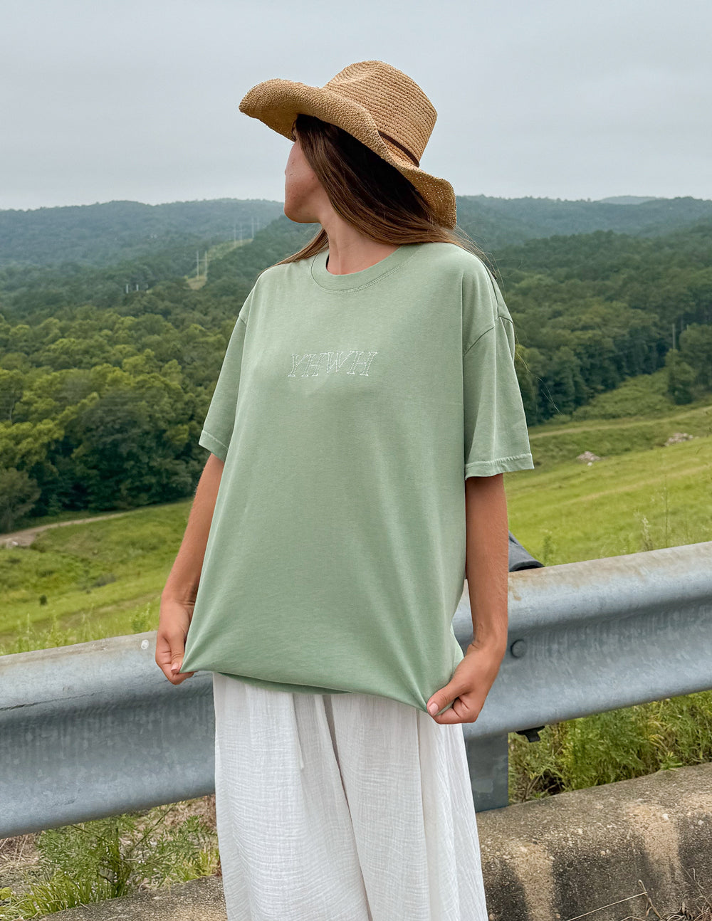 YHWH Unisex Cotton Graphic Tee - Minimalist Streetwear