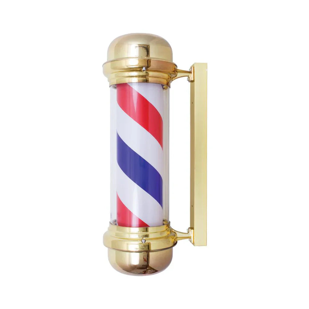 Yanaki Gold Barber Pole with rotating cylinder and UV protection