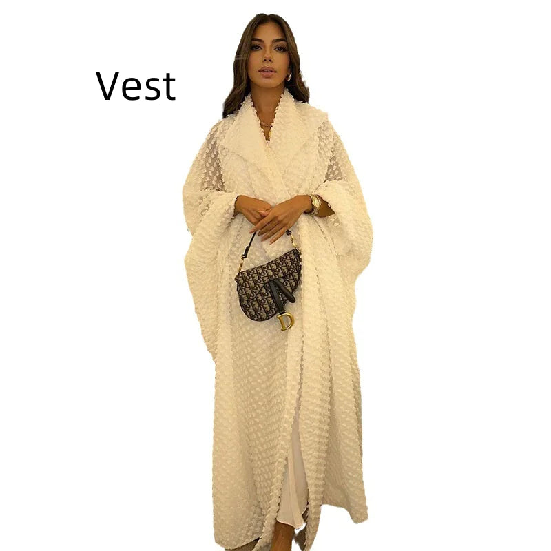 Women's Batwing Sleeve Robe Dress