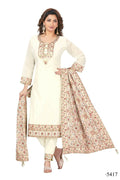 Joban Fashion Chanderi Cream Color Kurta Set
