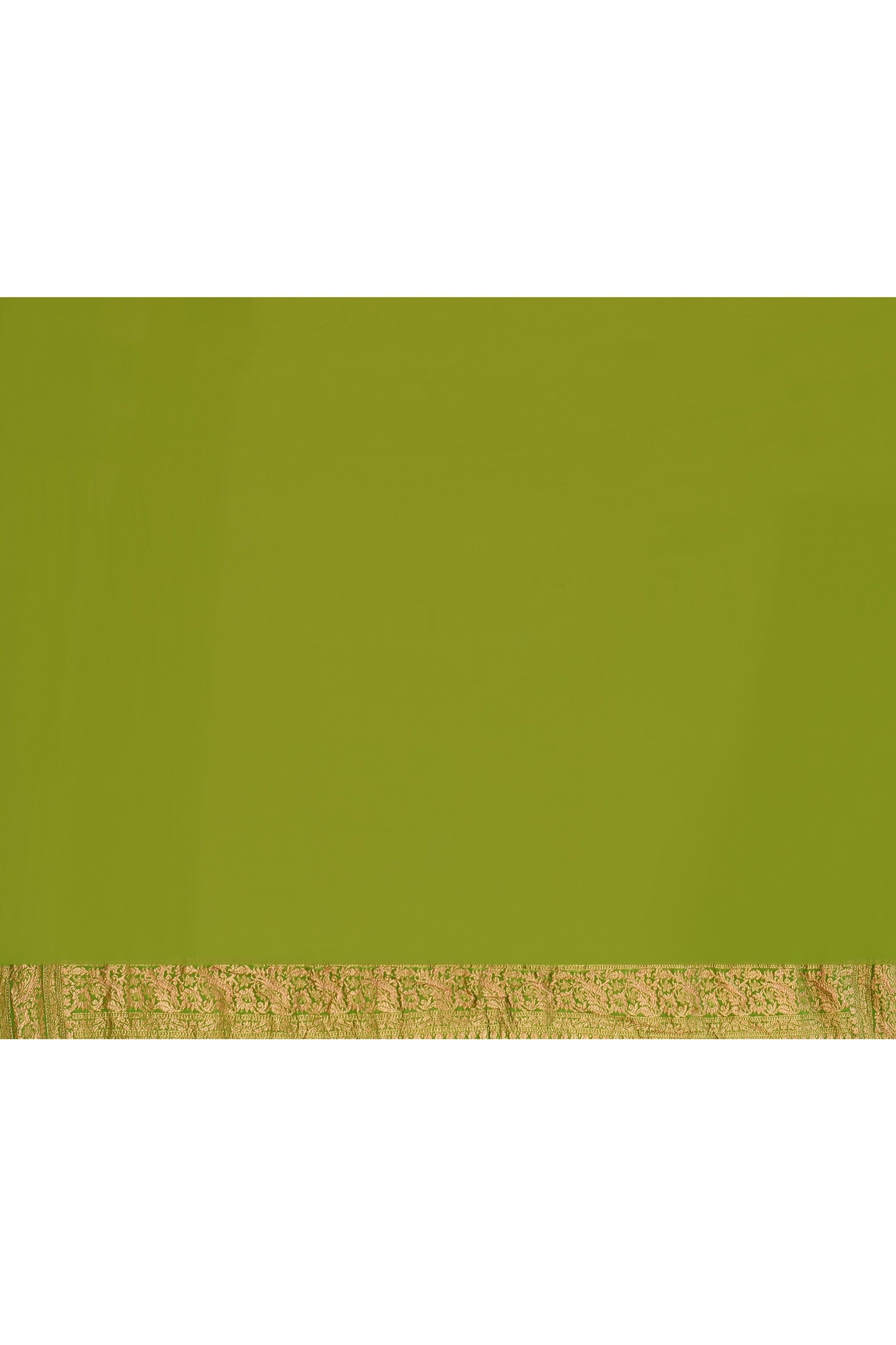 Purple Crepe Chiffon Pure Handloom Banarasi Silk Saree