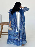 Pleated Print Plus Robe