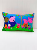 Peppa Pig themed soft microfibre cushion for children