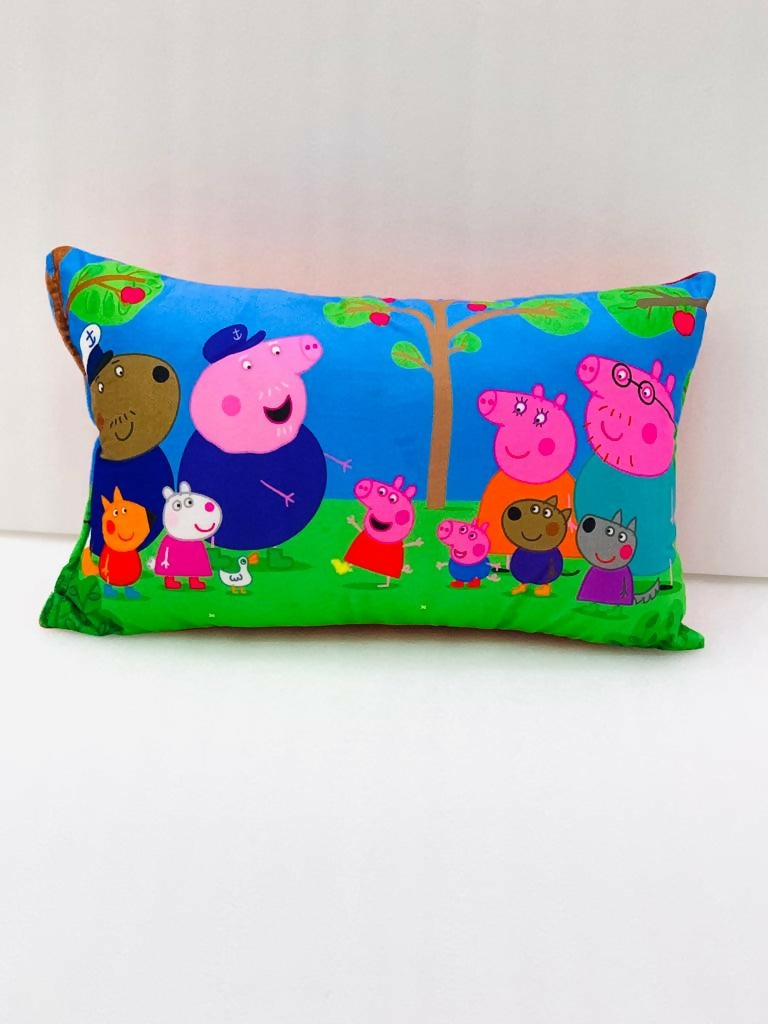 Peppa Pig themed soft microfibre cushion for children