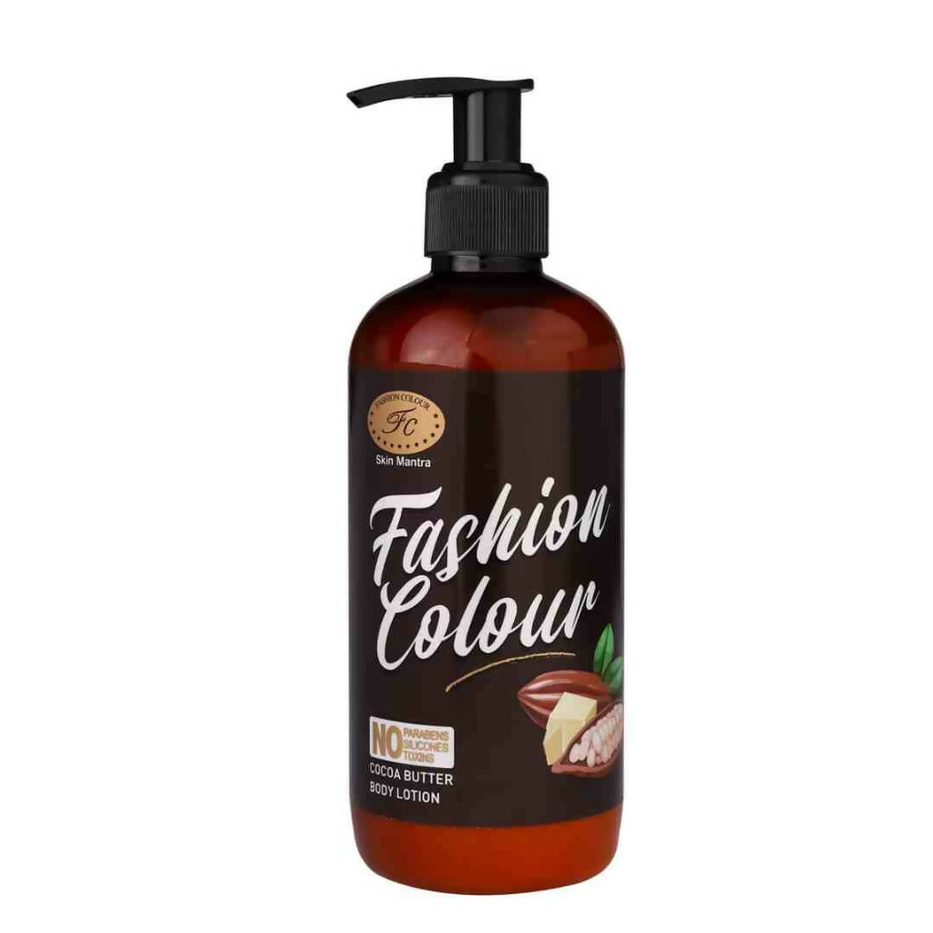 Brown and black bottle of Fashion Colour Cocoa Butter Body Lotion