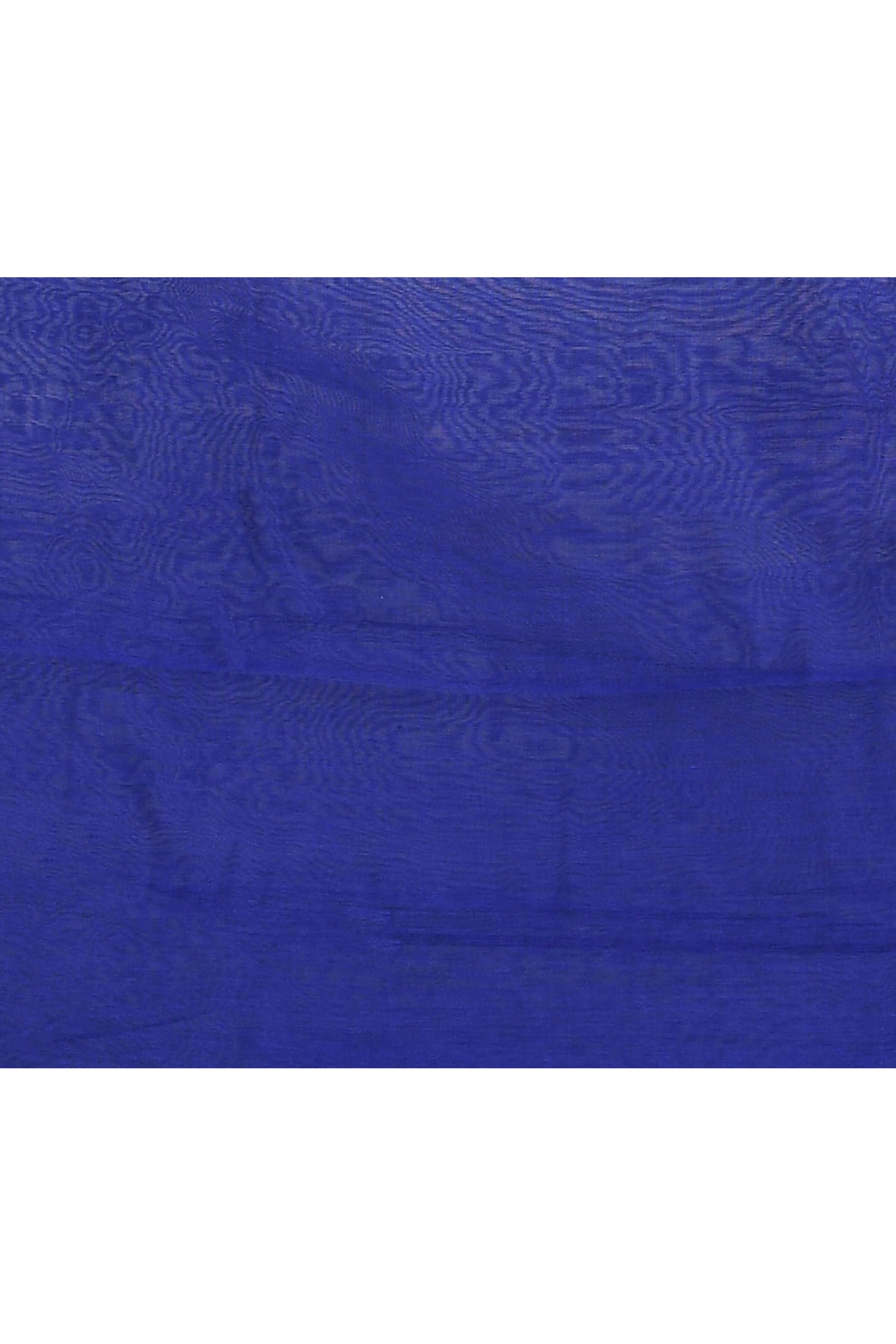 Women's Blue Embellished Cotton Blend Jamdani Saree