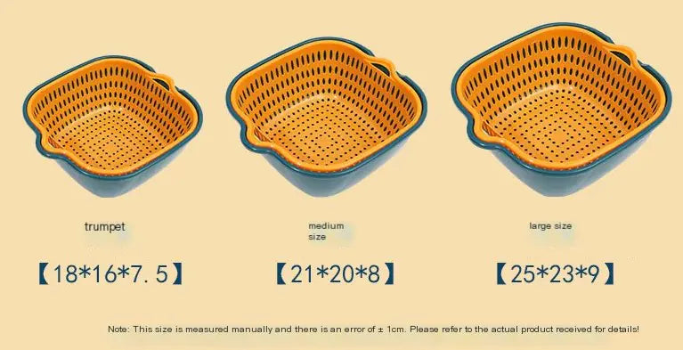 6pcs Stackable Plastic Kitchen Drain Basket Set