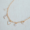 Yee-haw Heart Multi Charm Necklace Gold Western Jewelry - Image 2