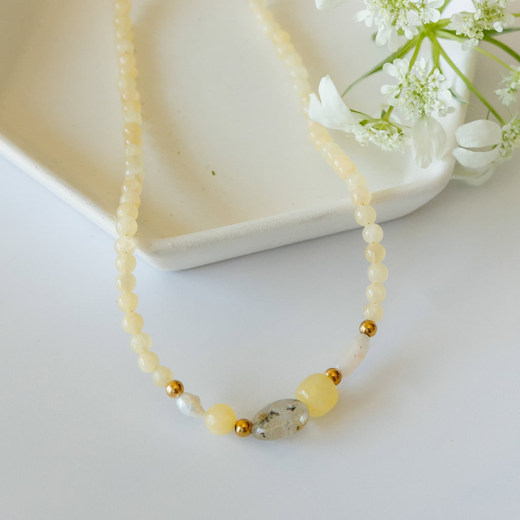 Yellow Cove Gemstone Necklace