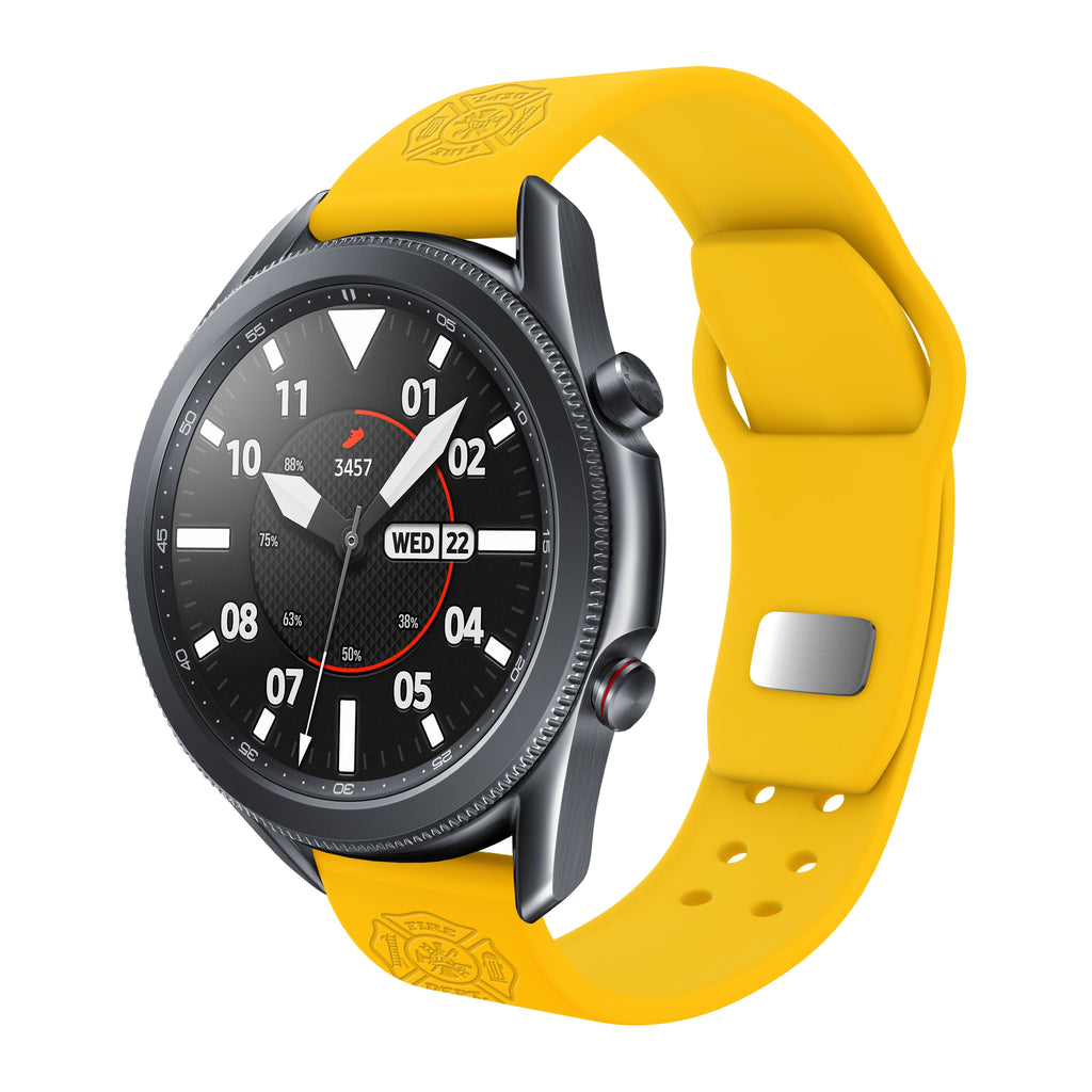 Firefighter First Responder  Watchband for Samsung, Garmin, Fossil, and More for Samsung, Garmin, Fossil, and More