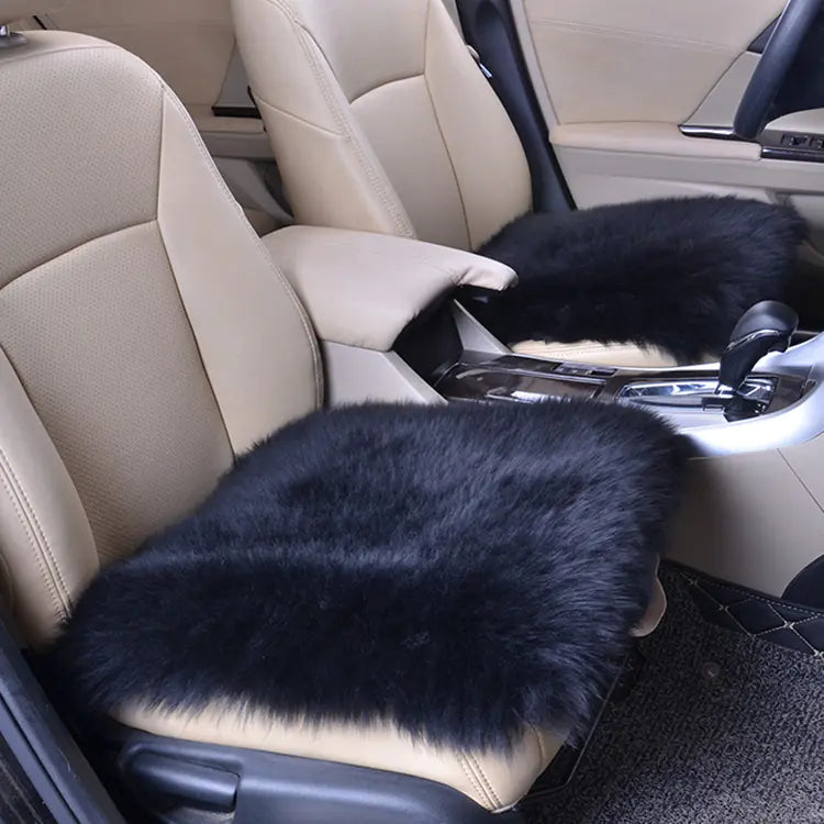 Car Wool Seat Cushion for Winter - Small Square Pad