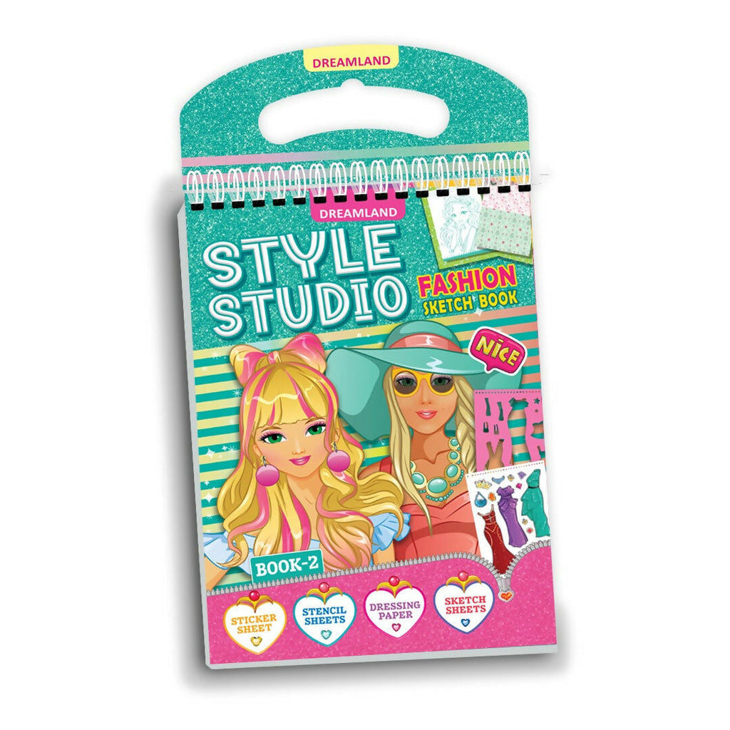 Style Studio Fashion Sketch Activity Book 2 for Girls Ages 4-8