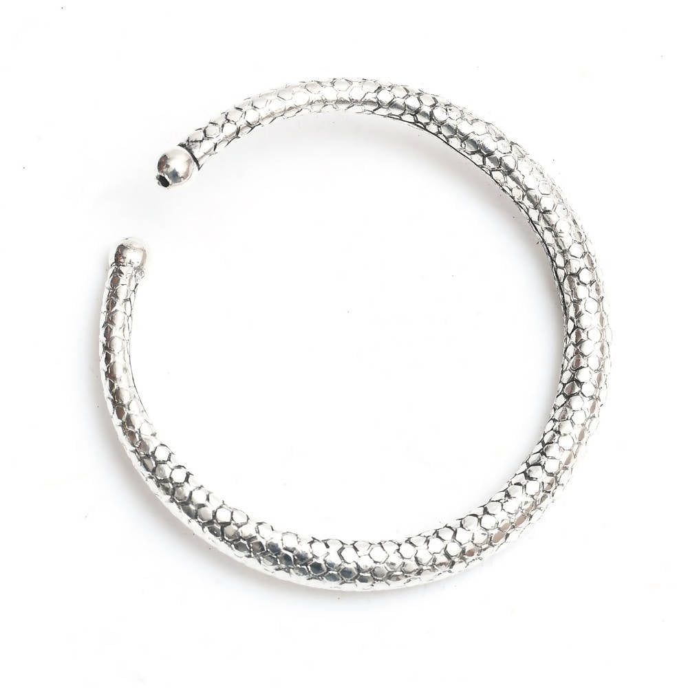 Minimalist Oxidised Silver Plain Kadiyam Anklets
