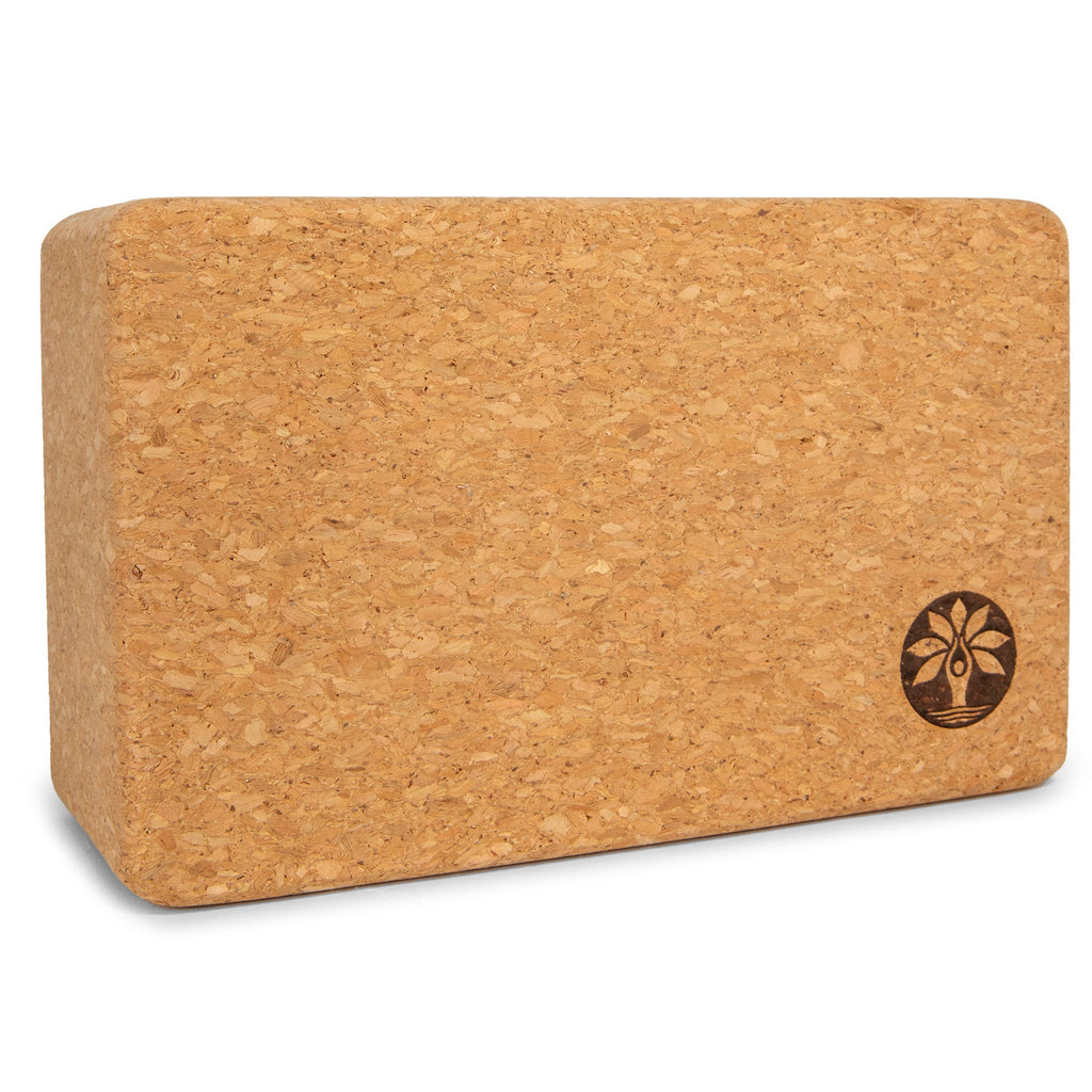 Tropical Vibes Cork Yoga Block - Nature-Inspired Stable Support