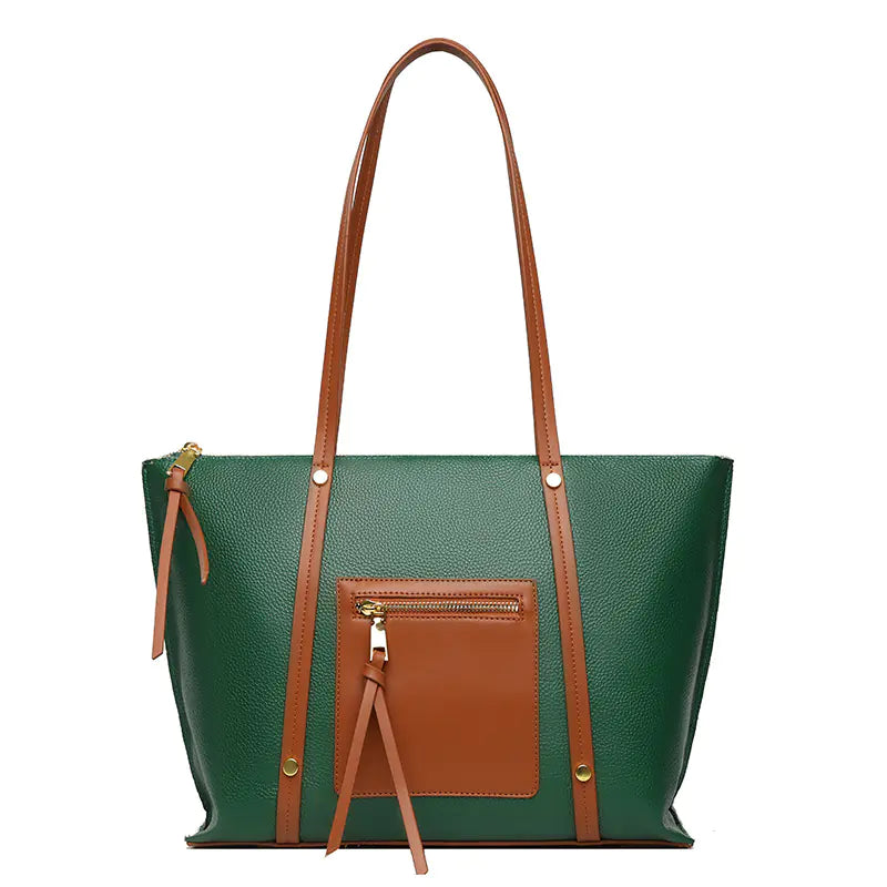 Large Capacity Leather Tote Bag for Women Fashion