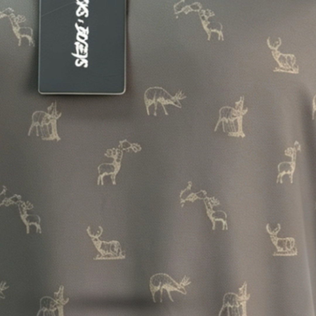 Get Bucked Golf Polo - Brown Moisture Wicking Hunting Apparel