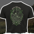 Death From Above graphic tee available in black and green