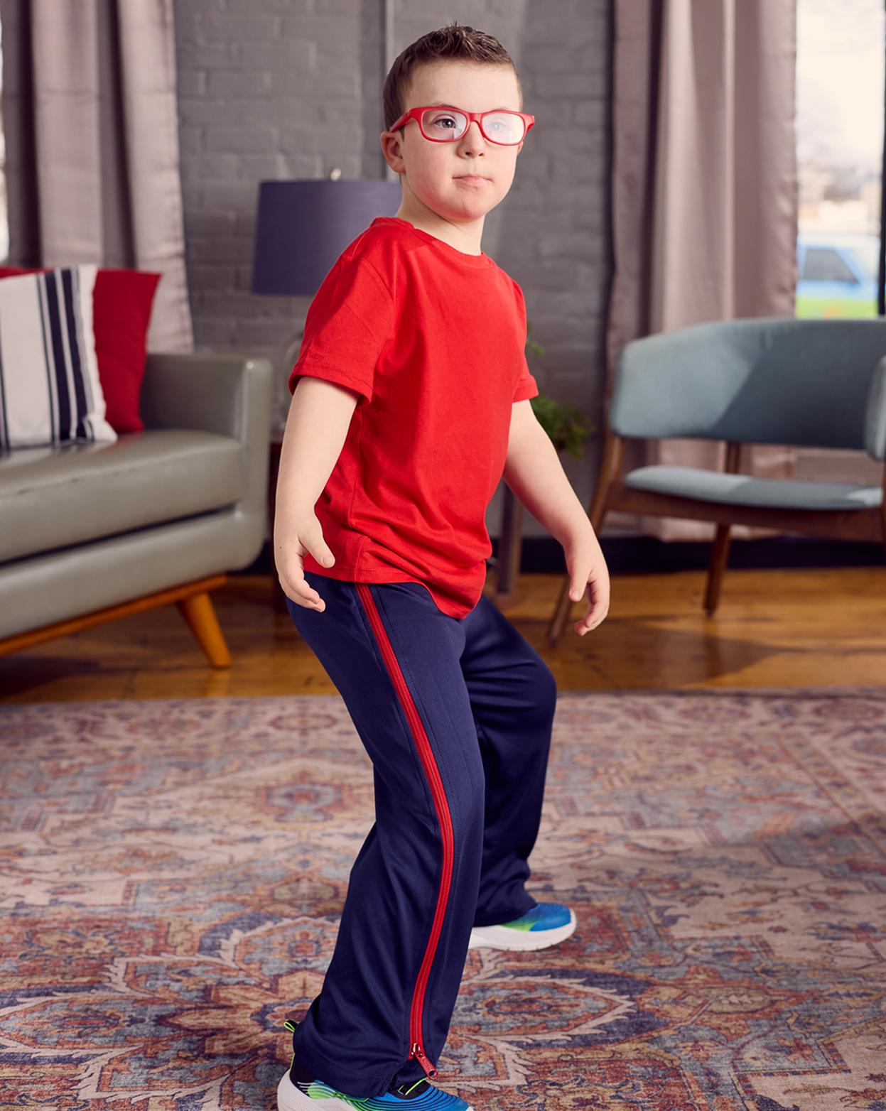 Youth Heavyweight Adaptive Pants with Full Length Side Zippers - Image 21