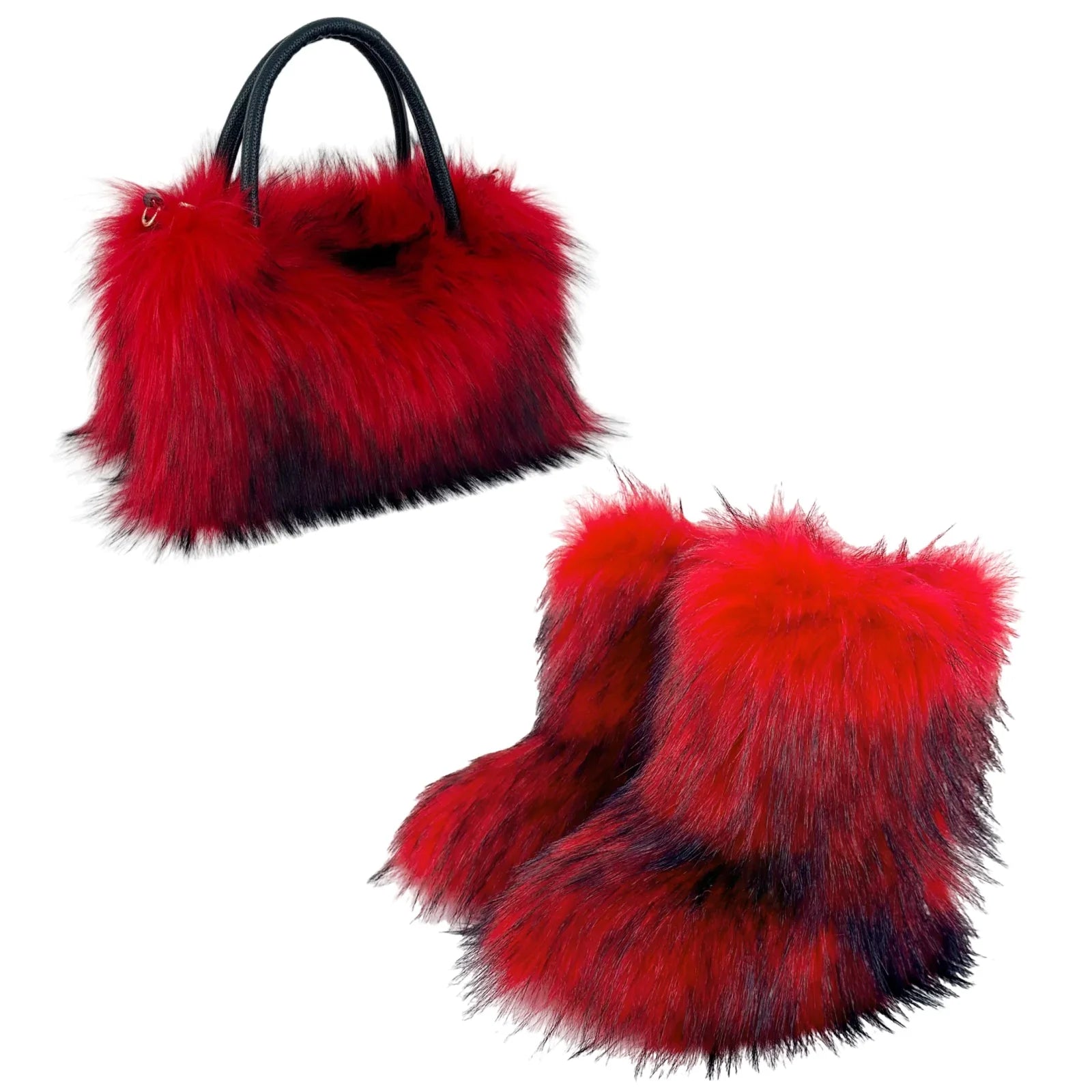 Versatile Luxury Raccoon Fur Handbag