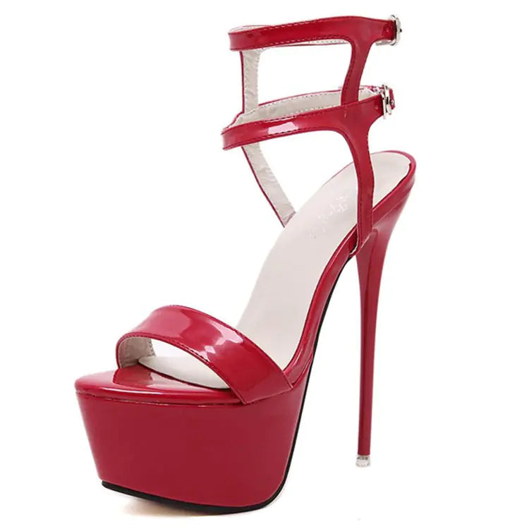 Women's Sexy High Heel Platform Sandals Nightclub Party Shoes - Image 4