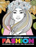 Dreamland Fashion Colouring Book for Adults featuring over 30 intricate fashion illustrations