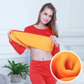 Women's Thick Velvet Thermal Underwear Set for Winter
