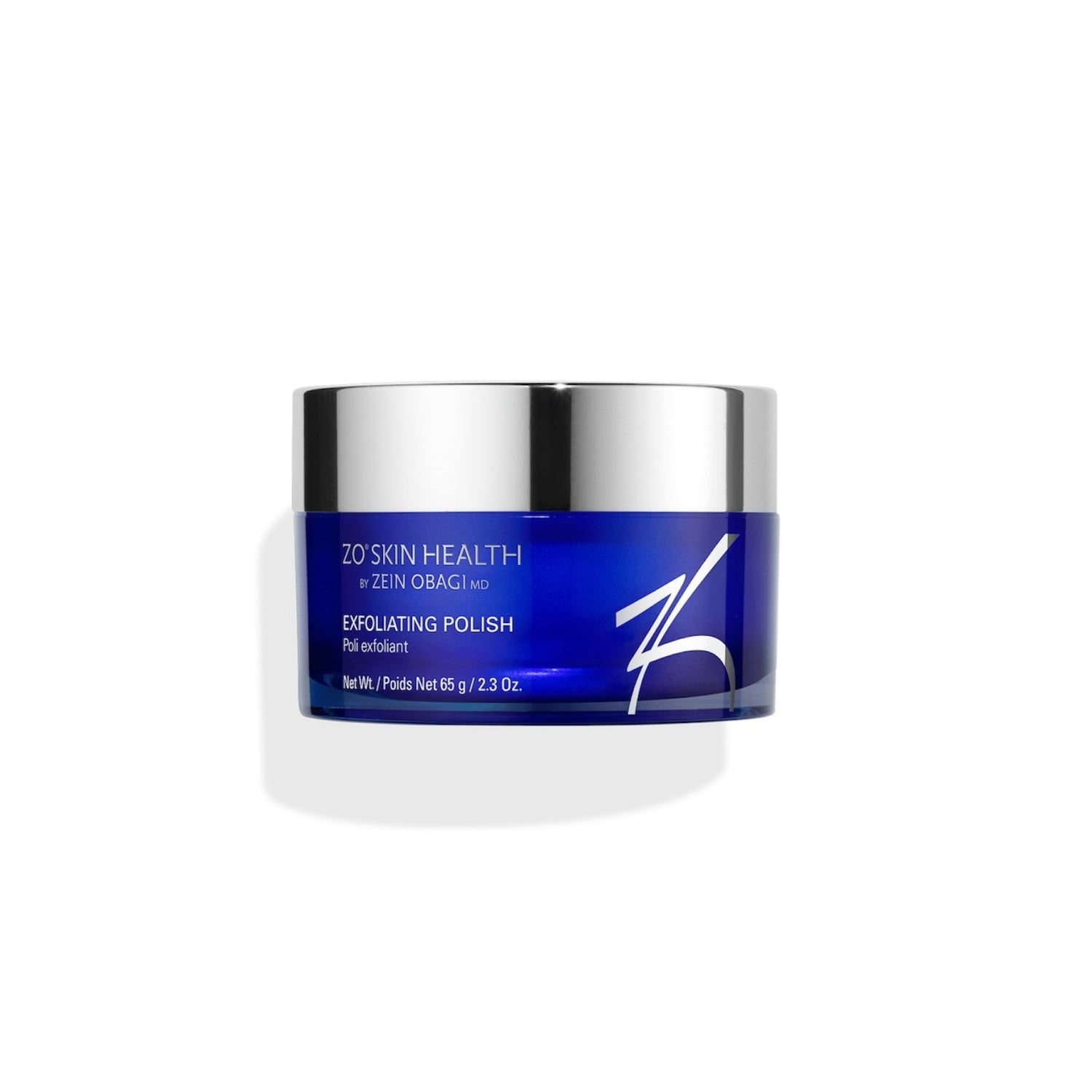 ZO Skin Health Exfoliating Polish 65g in blue and silver packaging