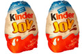 Set of two Kinder Joy themed reversible throw pillows for kids