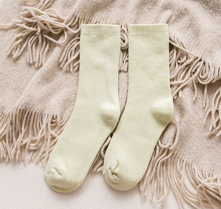 Women's Thick Cotton Thermal Crew Socks for Fall and Winter - Image 15